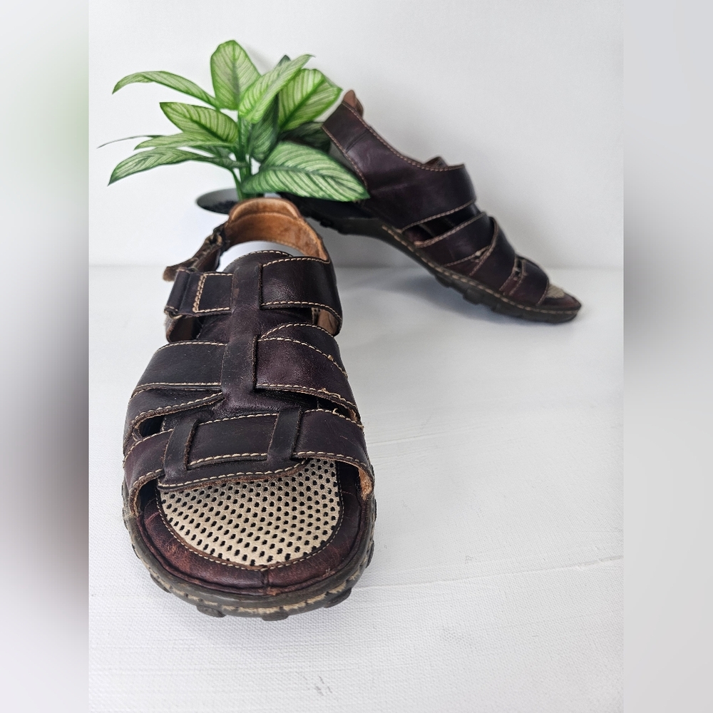 Børn Handcrafted Leather Fisherman Sandals Men’s 11 / EU 45 Brown M6421 Comfort